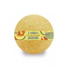 LARUN Ice Cream Bomb Шар бурлящий для ванны Дынный Сорбет 120г